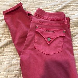 Hudson Pink skinny jeans